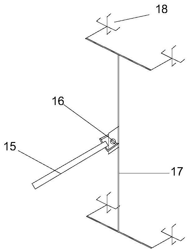 Construction method of hoisting and positioning device modified by corrugated steel web asynchronous hanging basket