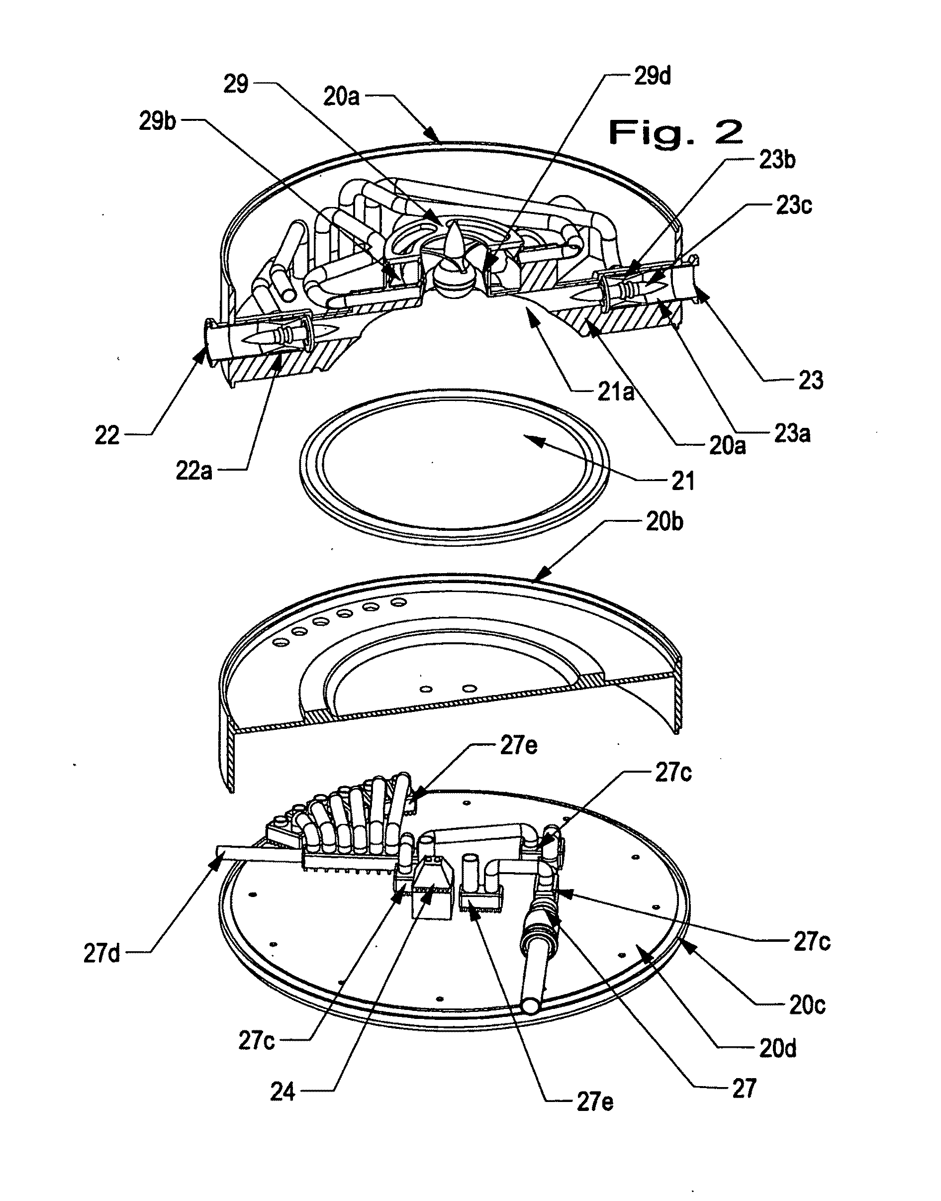 Biopharmaceutical plant in a column