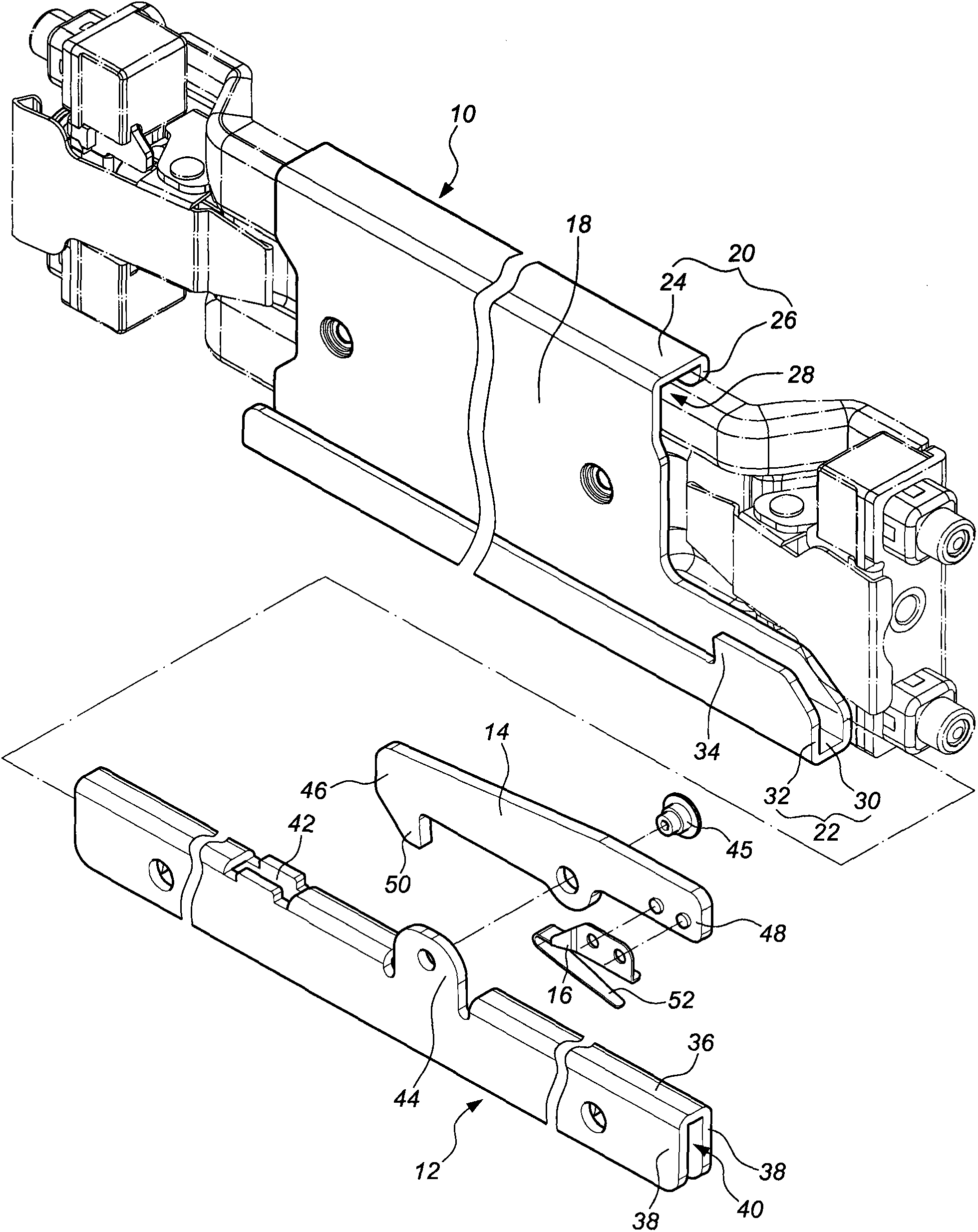 Anti-slipping supporting rail assembly