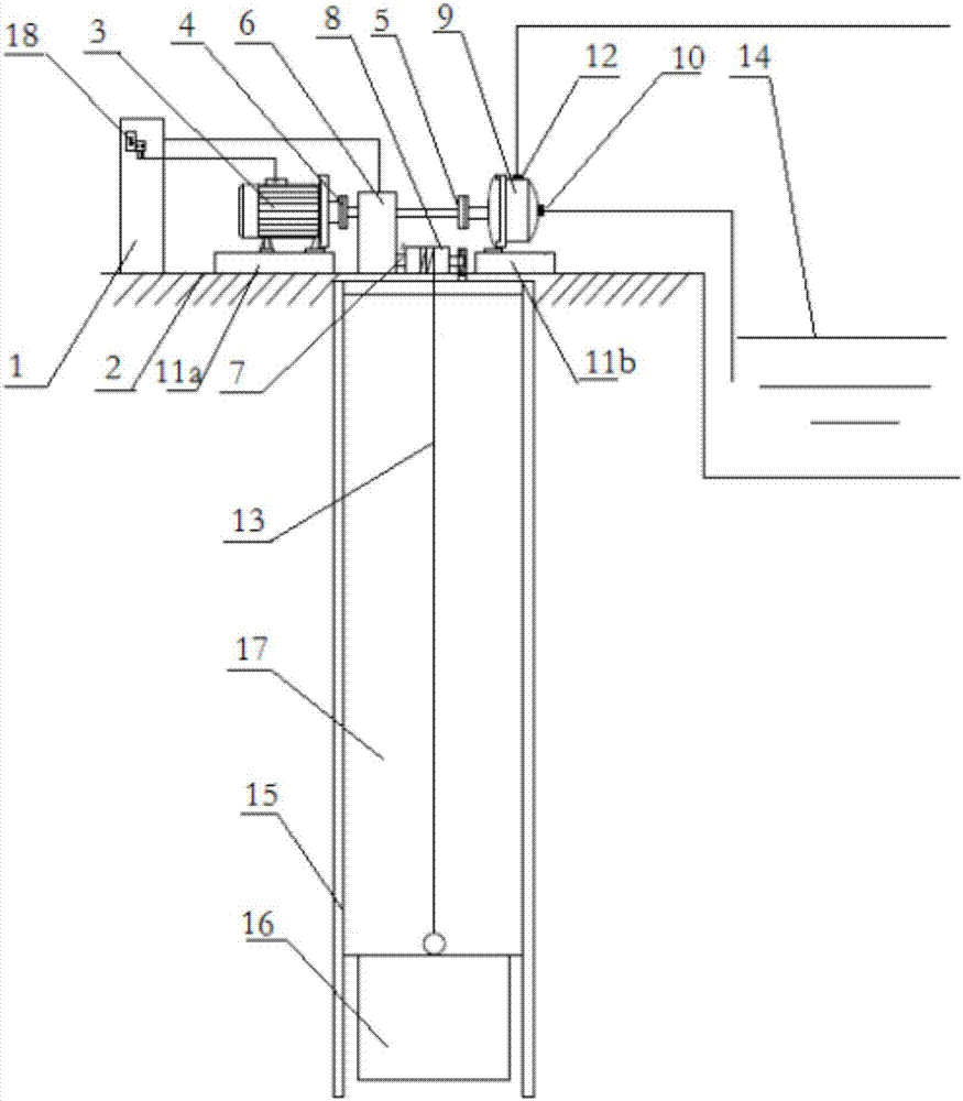 A low-peak electric energy storage pumping system