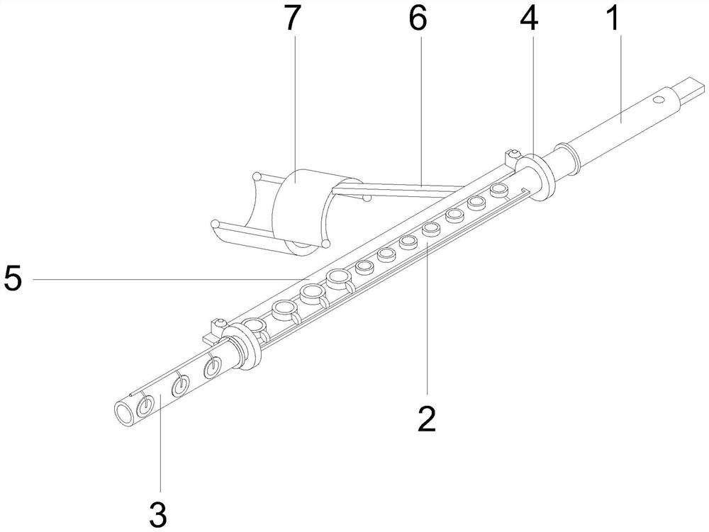 Flute with hand support