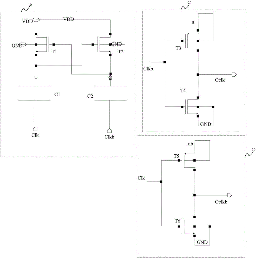 Clock voltage-multiplying circuit and charge pump