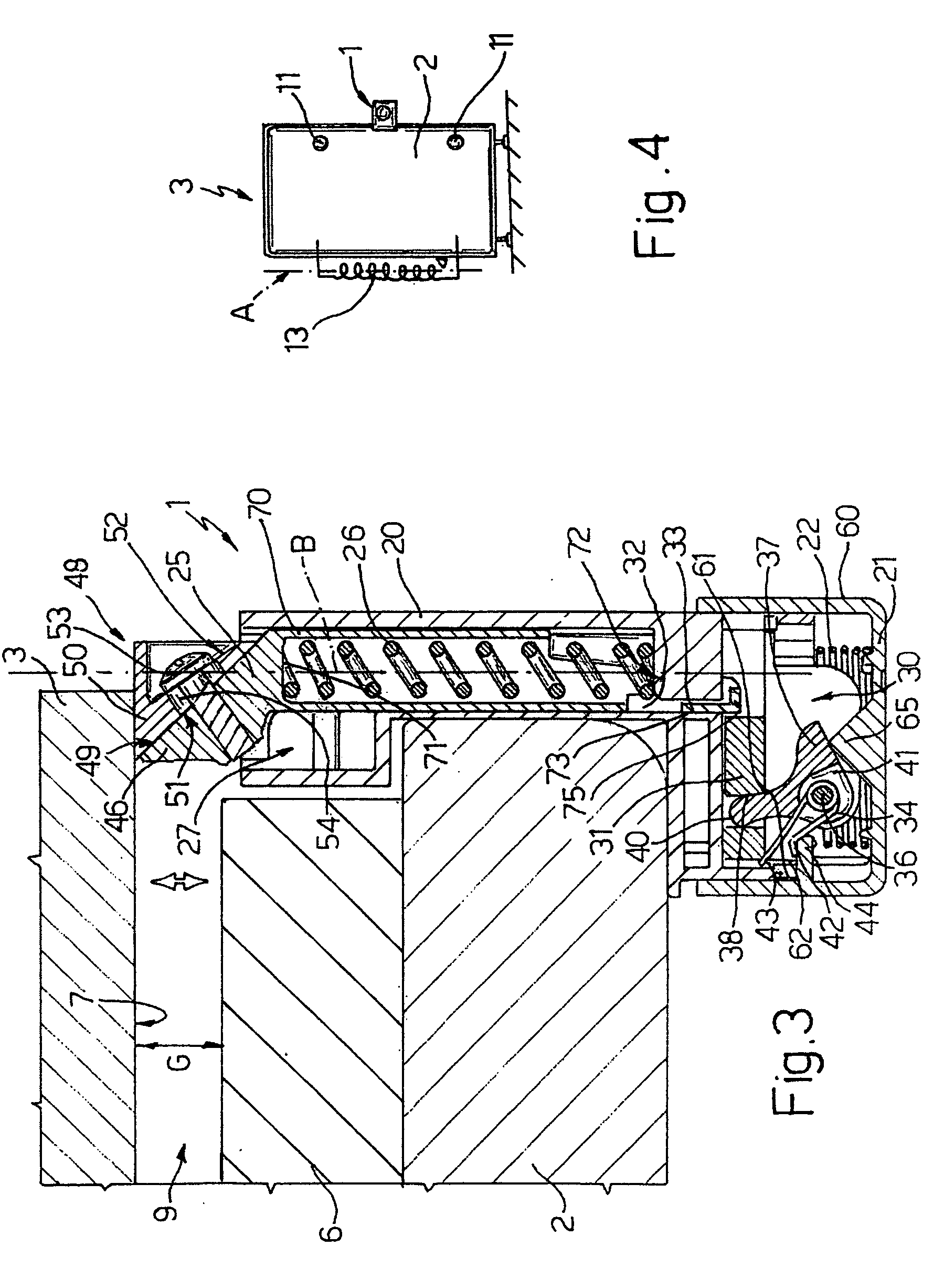 Device for opening a door of an electric household appliance, in particular a refrigerator or freezer
