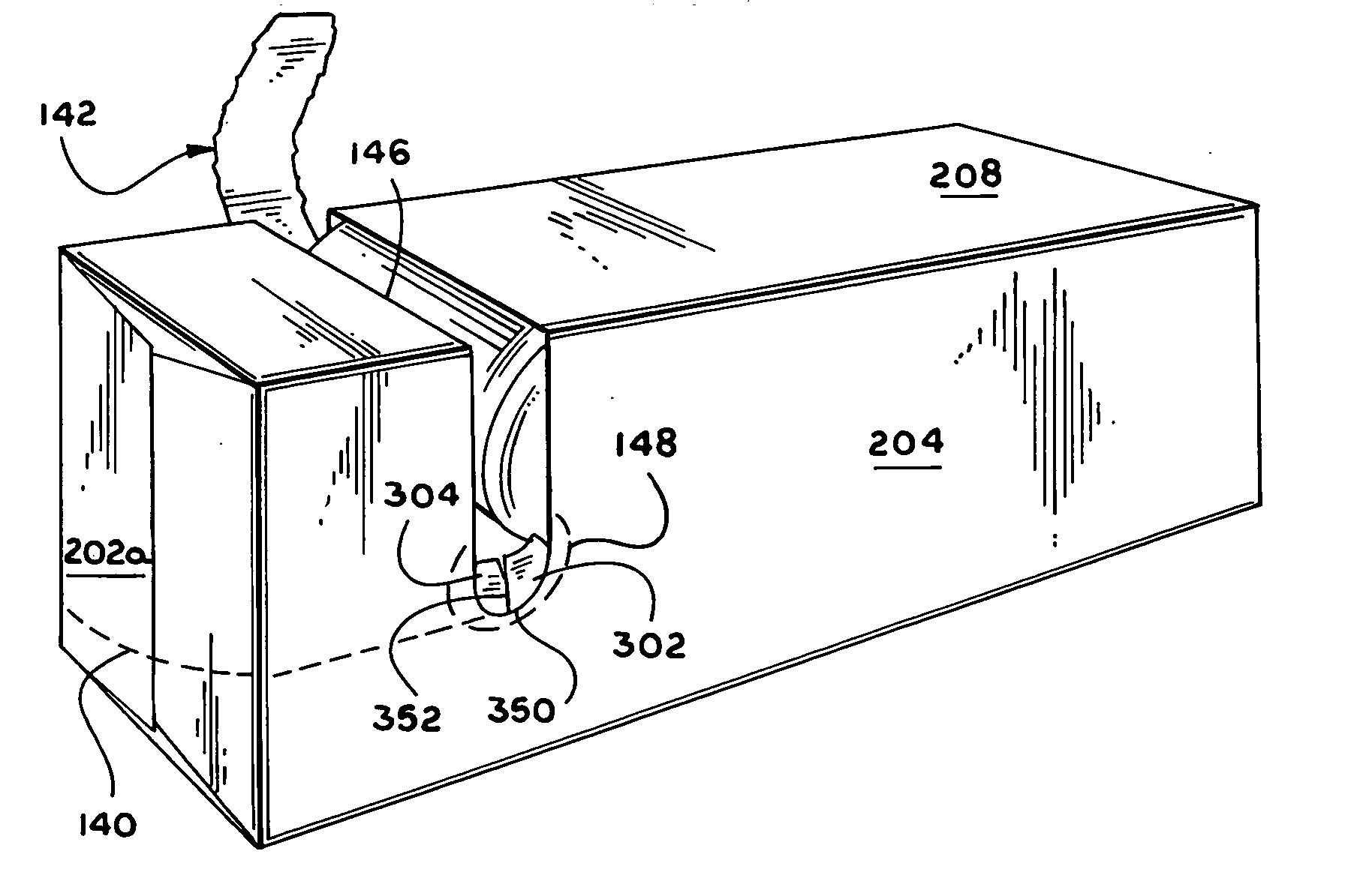Carton with two-step opening feature defining yieldable dispenser