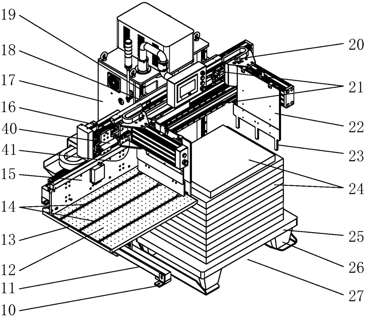 Full-automatic paper unloading stacker