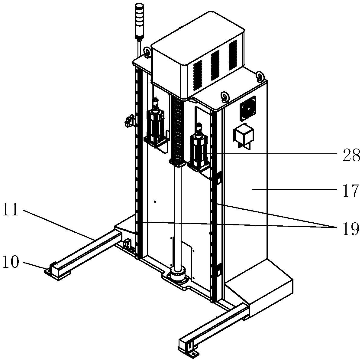 Full-automatic paper unloading stacker