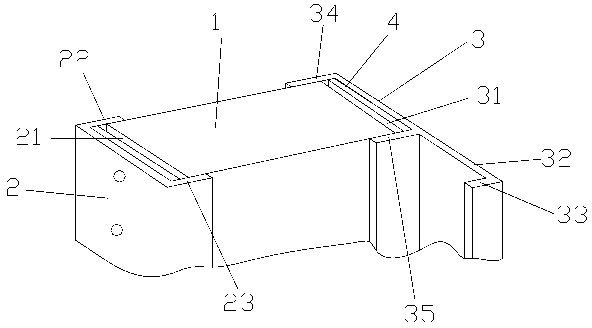 Door pocket capable of adapting to width of wall body