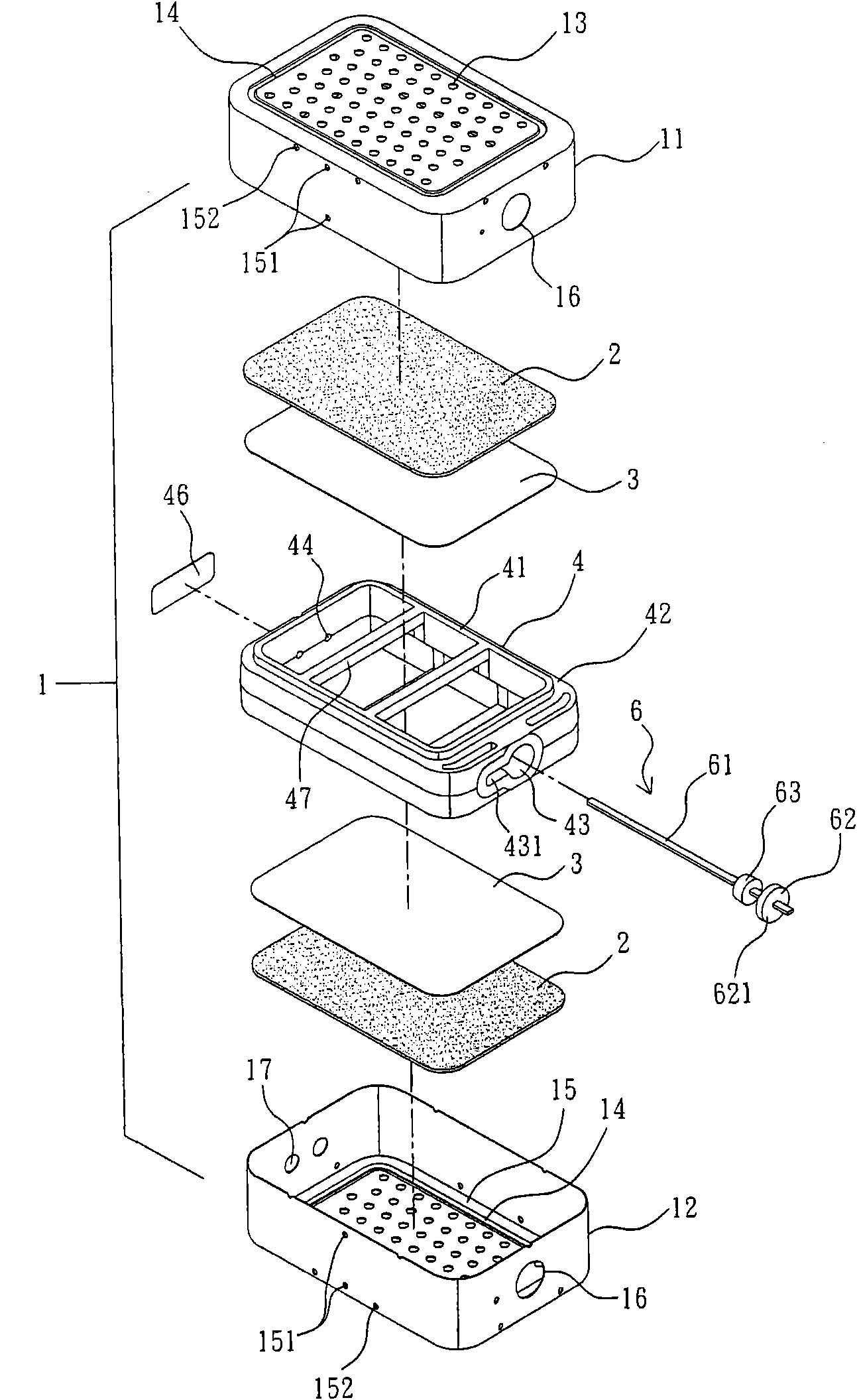 Low pressure molding package structure for fuel cell