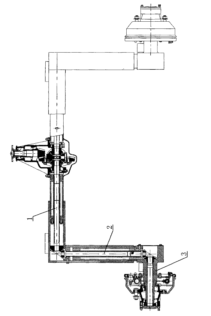 Vehicle drive axle with adjustable wheel track and ground clearance