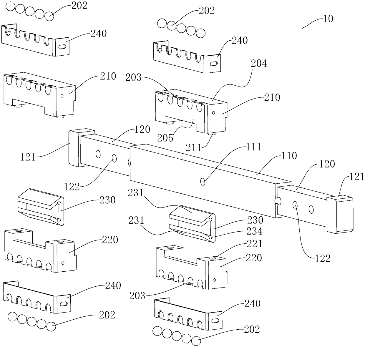 Oral cavity CBCT device and guide structure for same