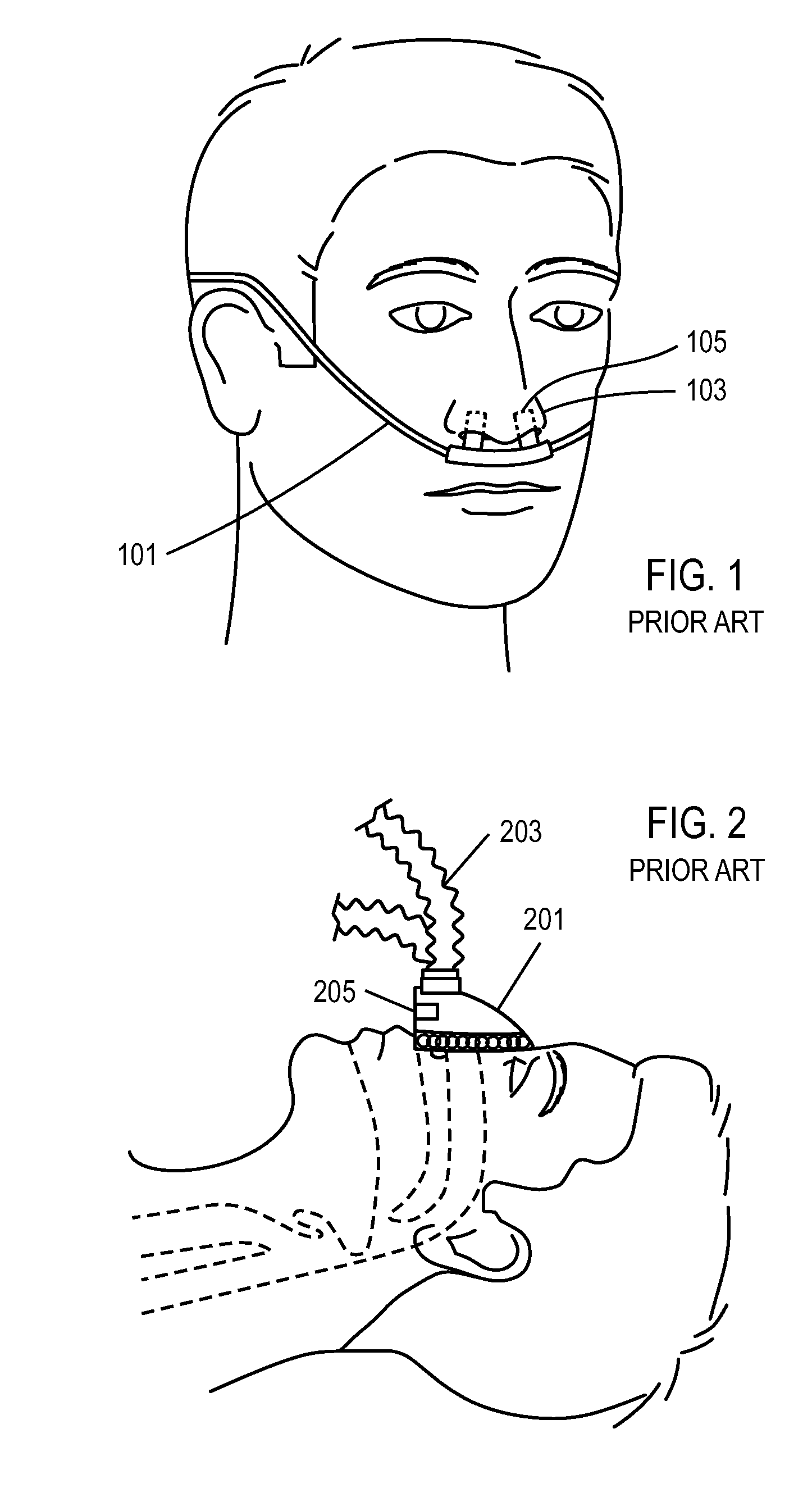 Methods, systems and devices for non-invasive ventilation including a non-sealing ventilation interface with a free space nozzle feature