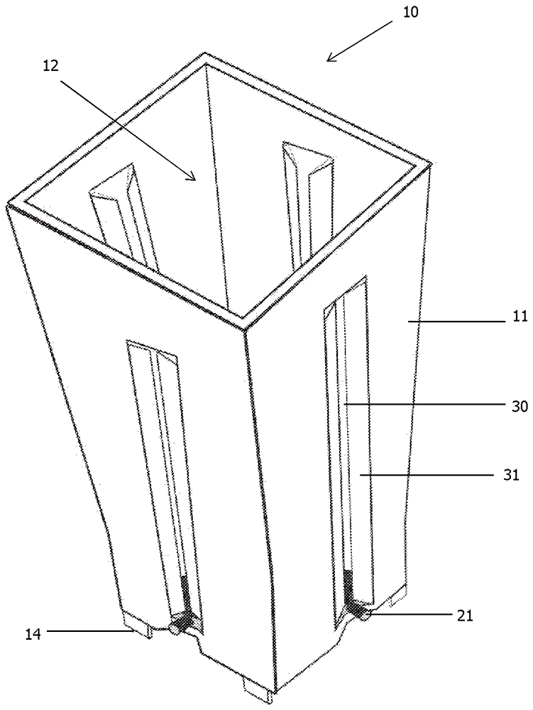 Plant cultivating container