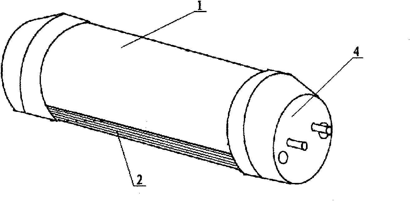 Light distribution method of profiled microprism LED (Light-Emitting Diode) fluorescent lamp tube