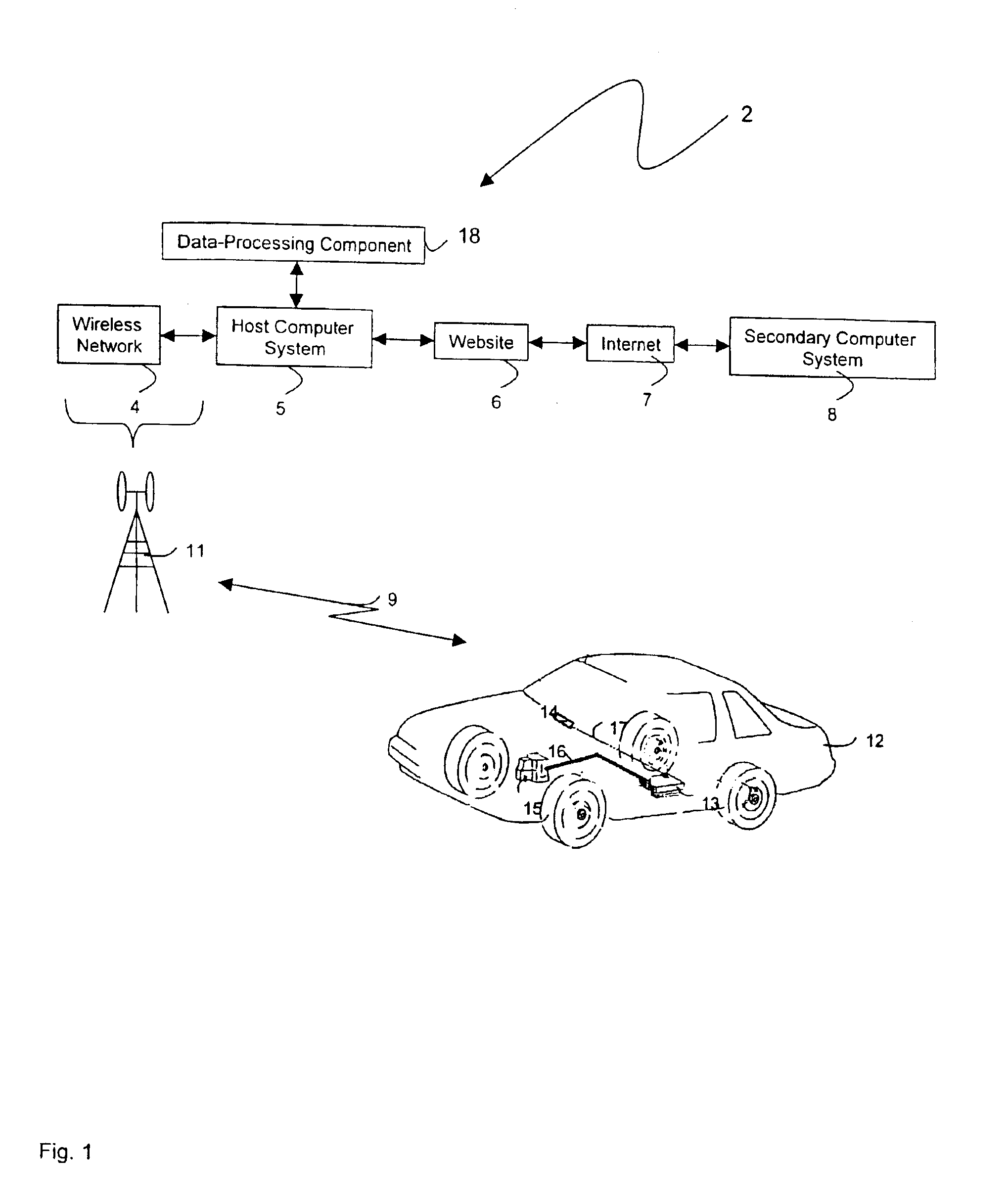 Internet-based method for determining a vehicle's fuel efficiency