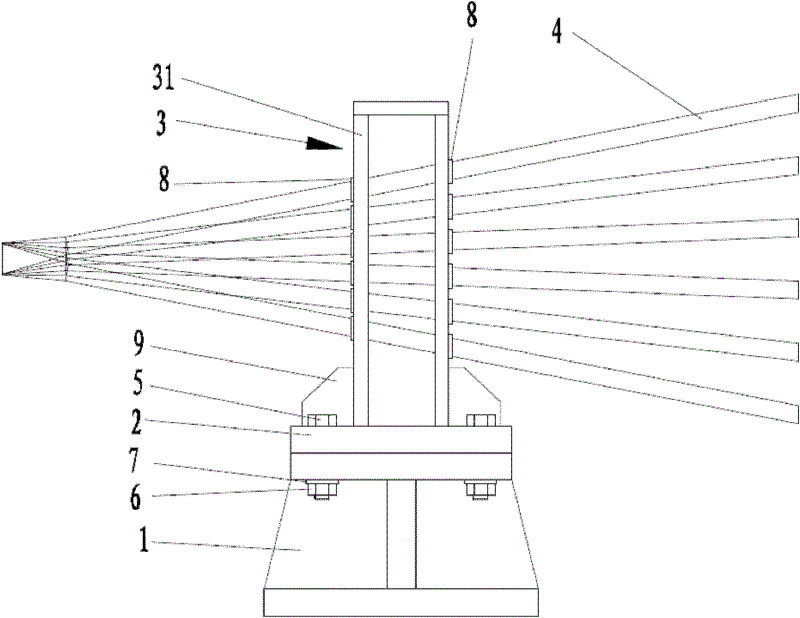 Steel rolling system provided with no-twist interchange type rolling piece guiding device