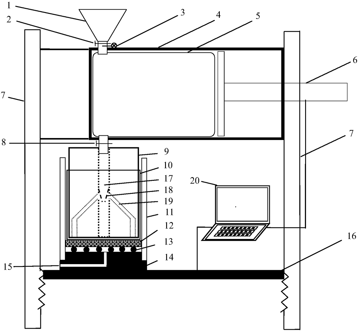 A device for making sludge solidification test samples