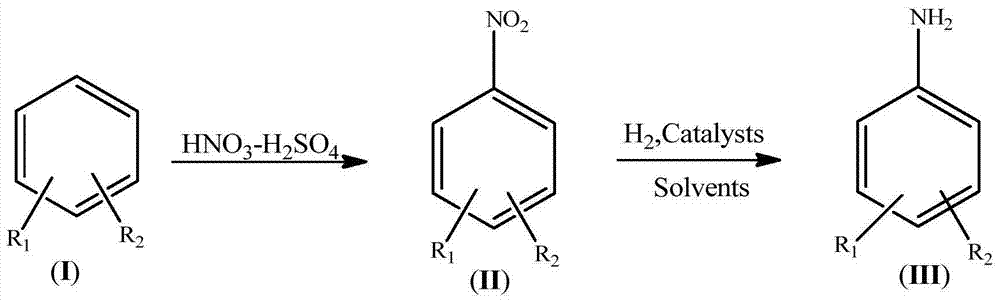 Synthetic process for amino aromatic hydrocarbon compound