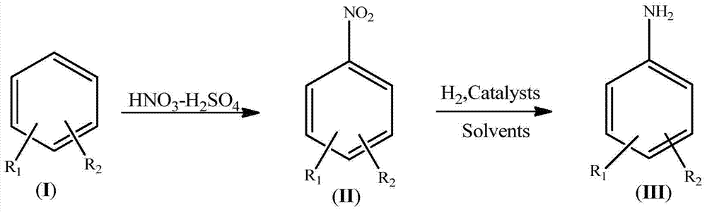 Synthetic process for amino aromatic hydrocarbon compound