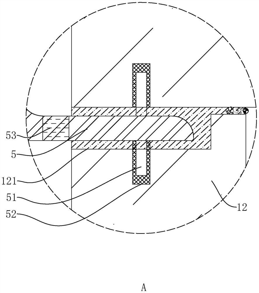 An outer cantilevered solid stone line installation structure