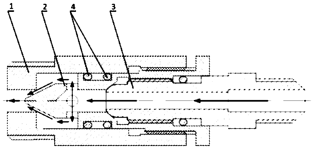 A miniature filling and discharging valve