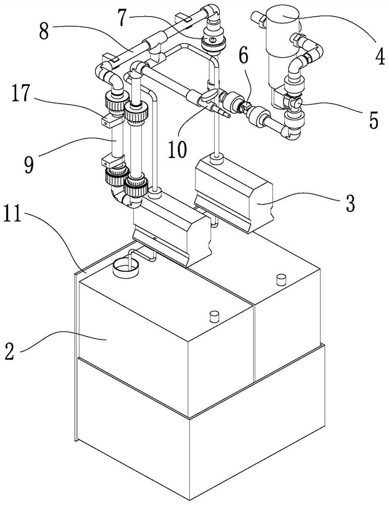 Small multifunctional disinfectant mixing preparation device