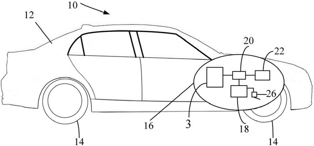 Tab cooling structure of battery pack, battery pack and vehicle with battery pack