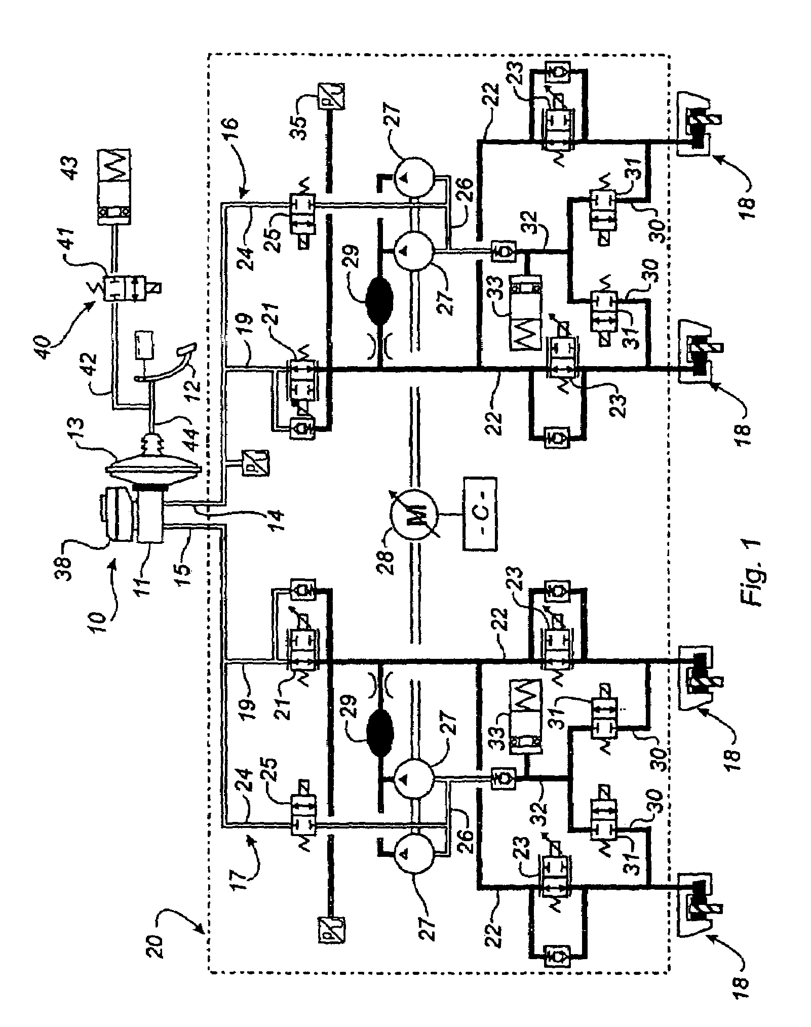 Braking device for a motor vehicle