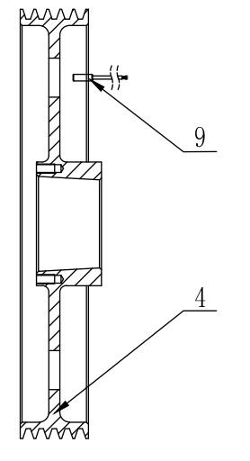 Detection method for rotation speed of roller of washing and dehydration machine and detection unit structure thereof