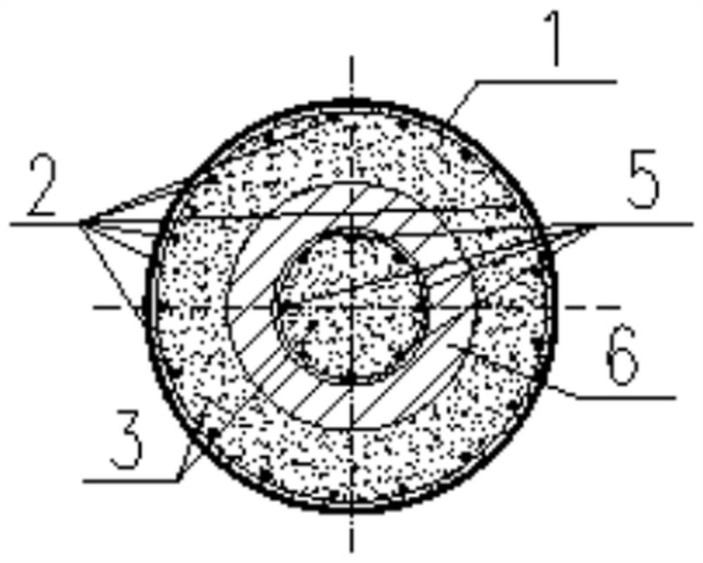 Connecting structure and connecting method for PHC precast pile cutting pile top and bearing platform