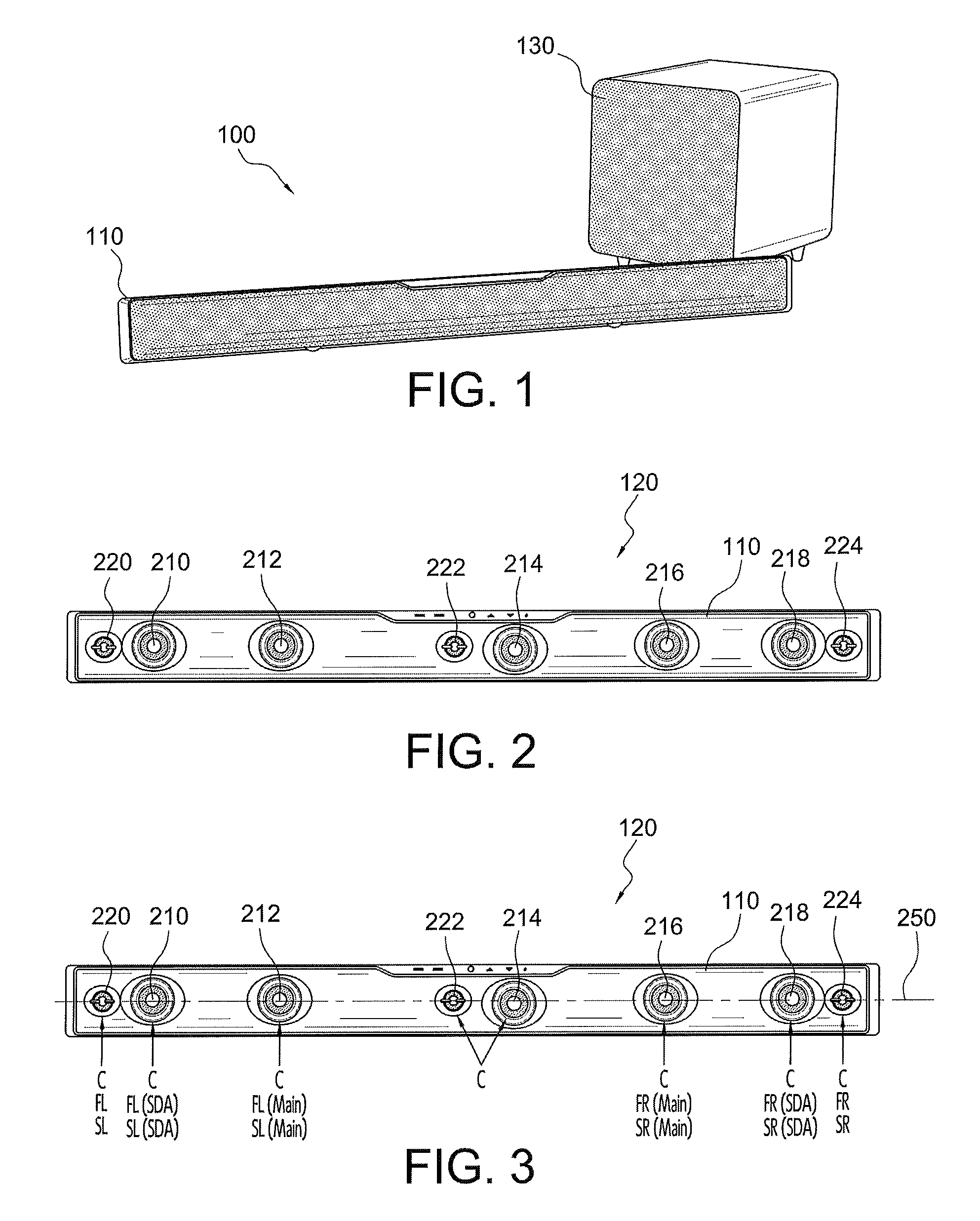 Method and system for optimizing center channel performance in a single enclosure multi-element loudspeaker line array