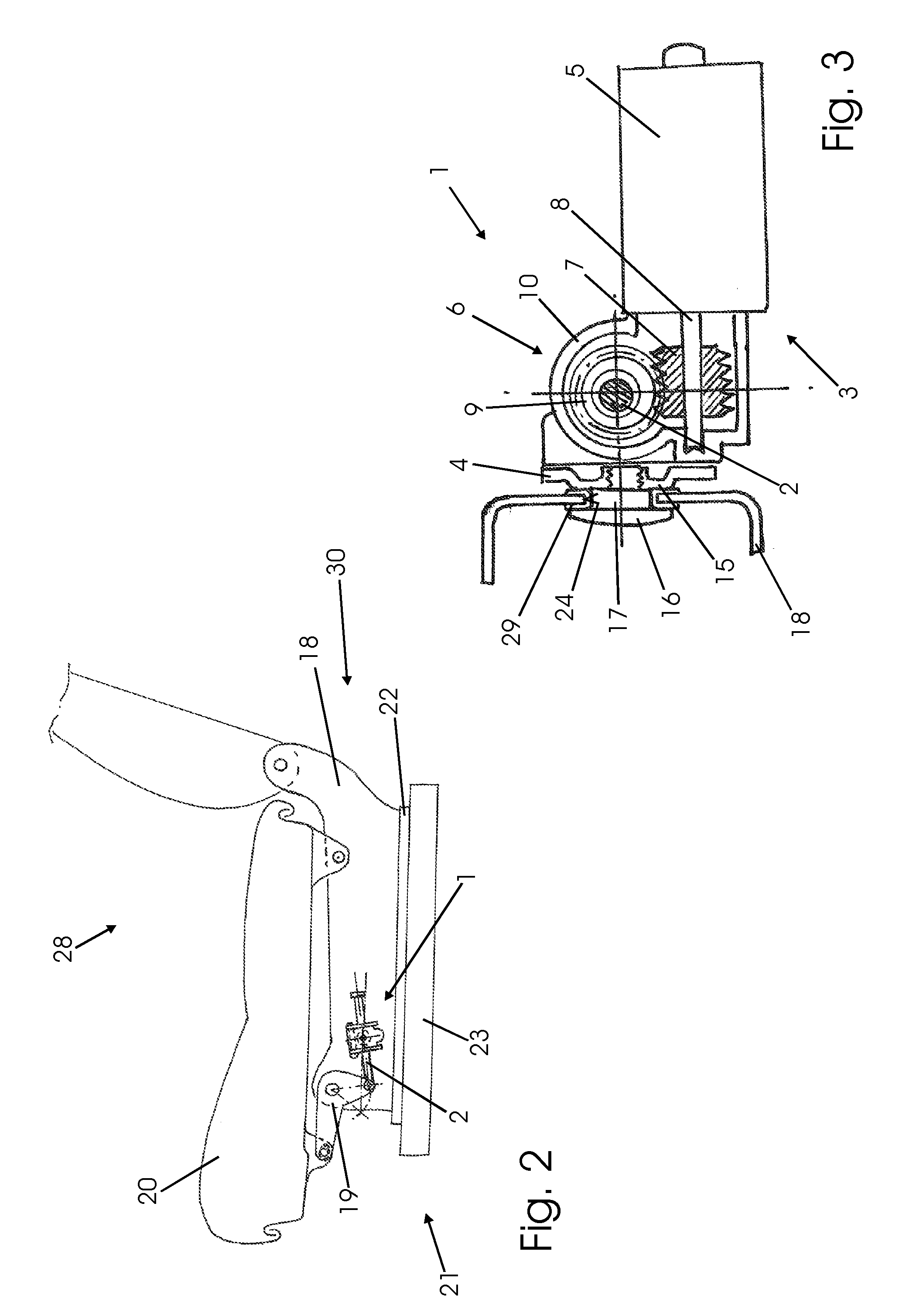 Adjustable Device for Motor Vehicle Seat