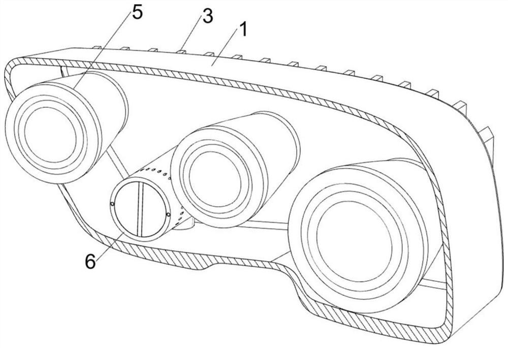 Car lamp with miniature magnetic induction power generation structure