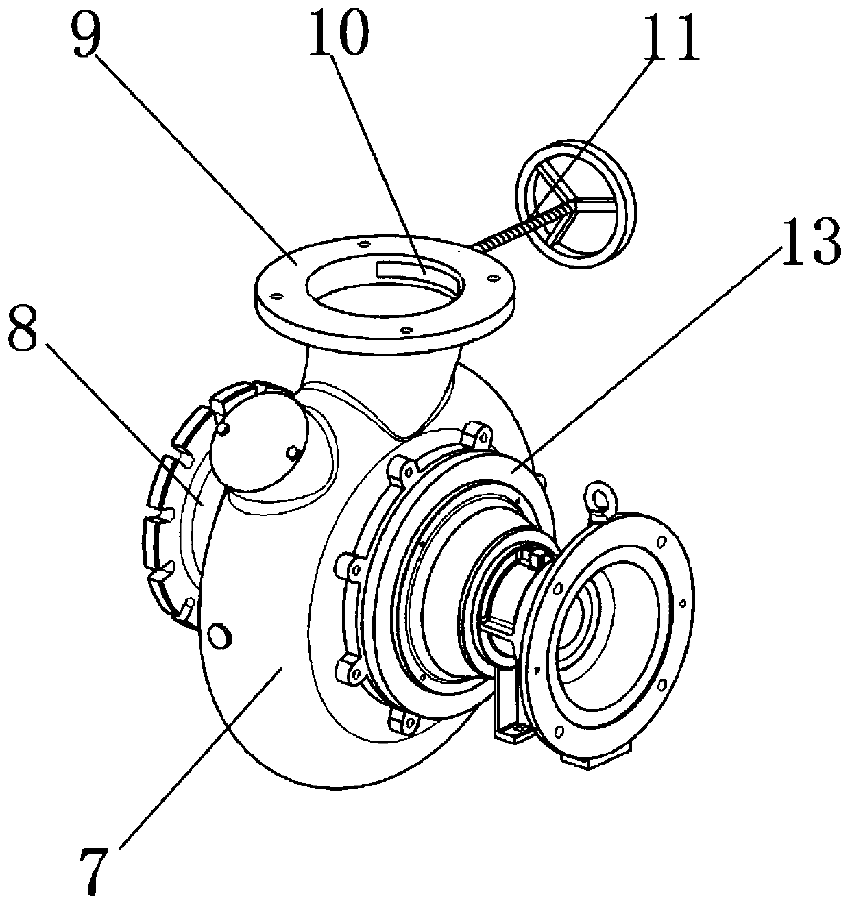Finely-adjustable engine cooling water pump