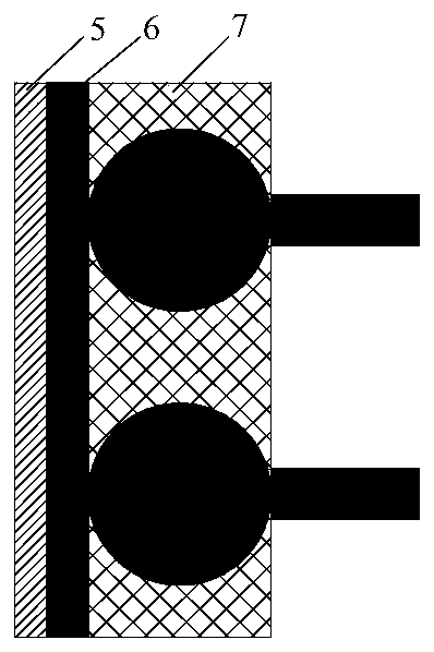 Local filling support structure and its construction method in goaf under hard roof condition