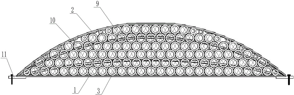 Waste tire truss