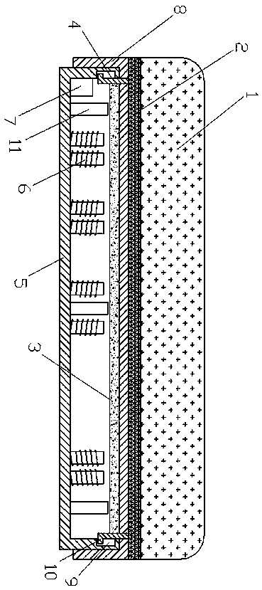 On-board anti-shock bed