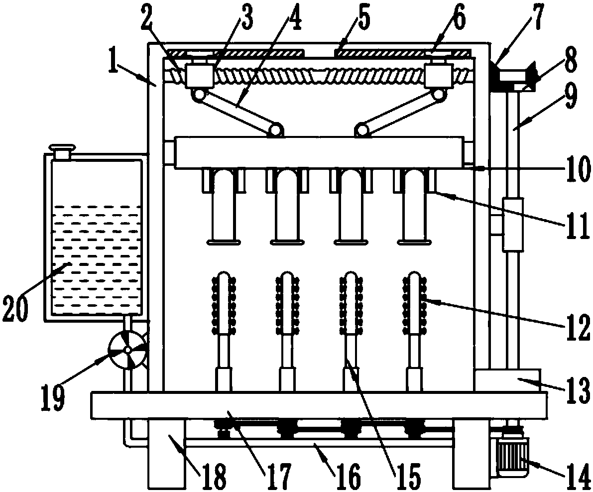 Test tube cleaning device for clinical lab