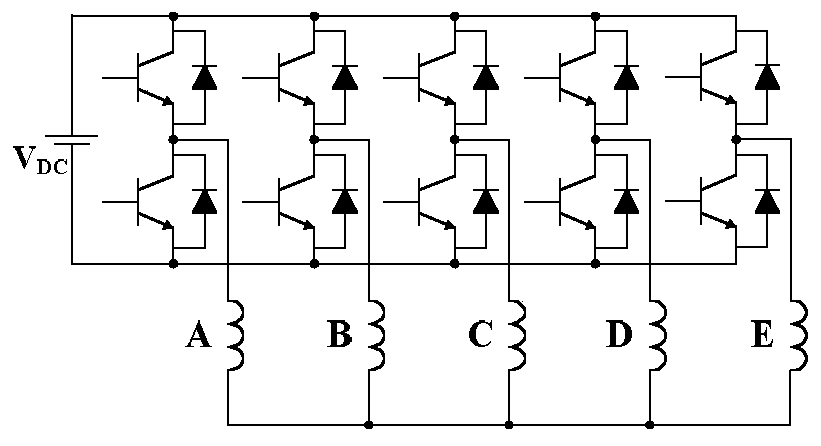 Fault-tolerant control method for short-circuit faults of five-phase permanent magnet motors based on the principle of constant power