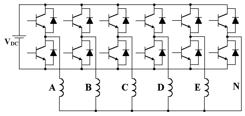 Fault-tolerant control method for short-circuit faults of five-phase permanent magnet motors based on the principle of constant power