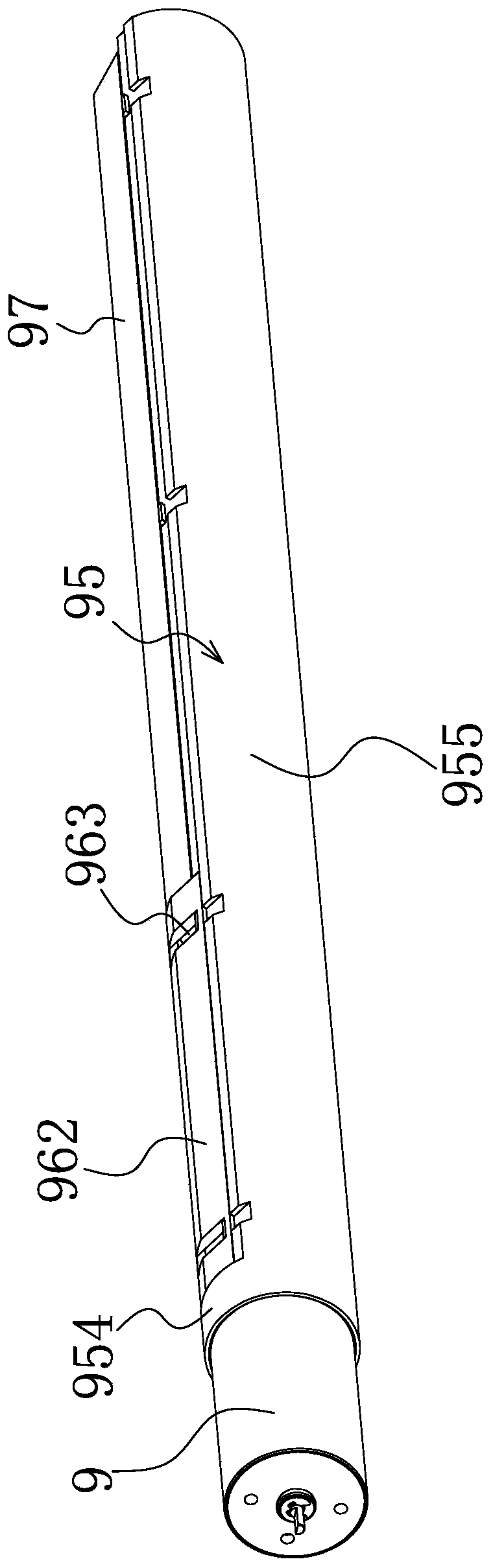 Tubular motor assembly with hollow cup motor structure
