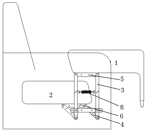 Sofa bed iron frame mechanism