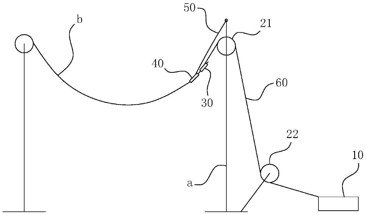 A wire end pulling method for tight-hanging wire construction of transmission lines