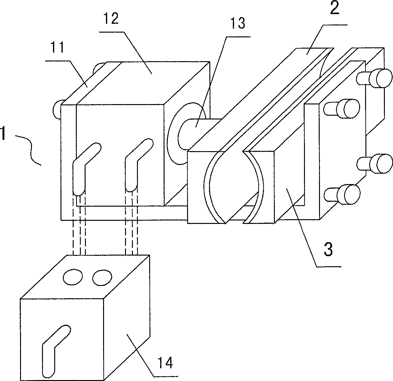 Table tennis bat handle adhering machine and its control method