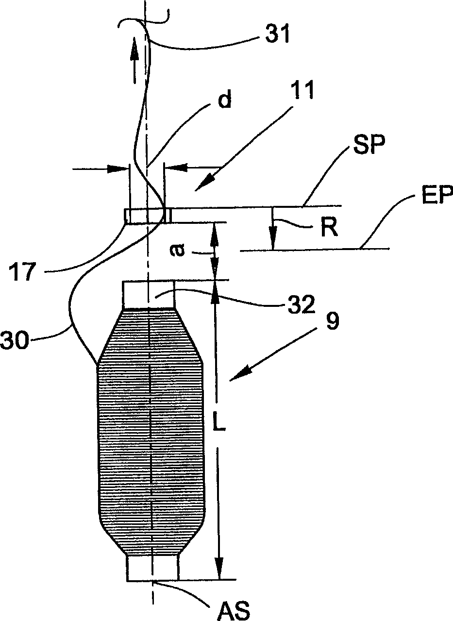 Modified device for withdrawing yarn of automatic cross-winding apparatus