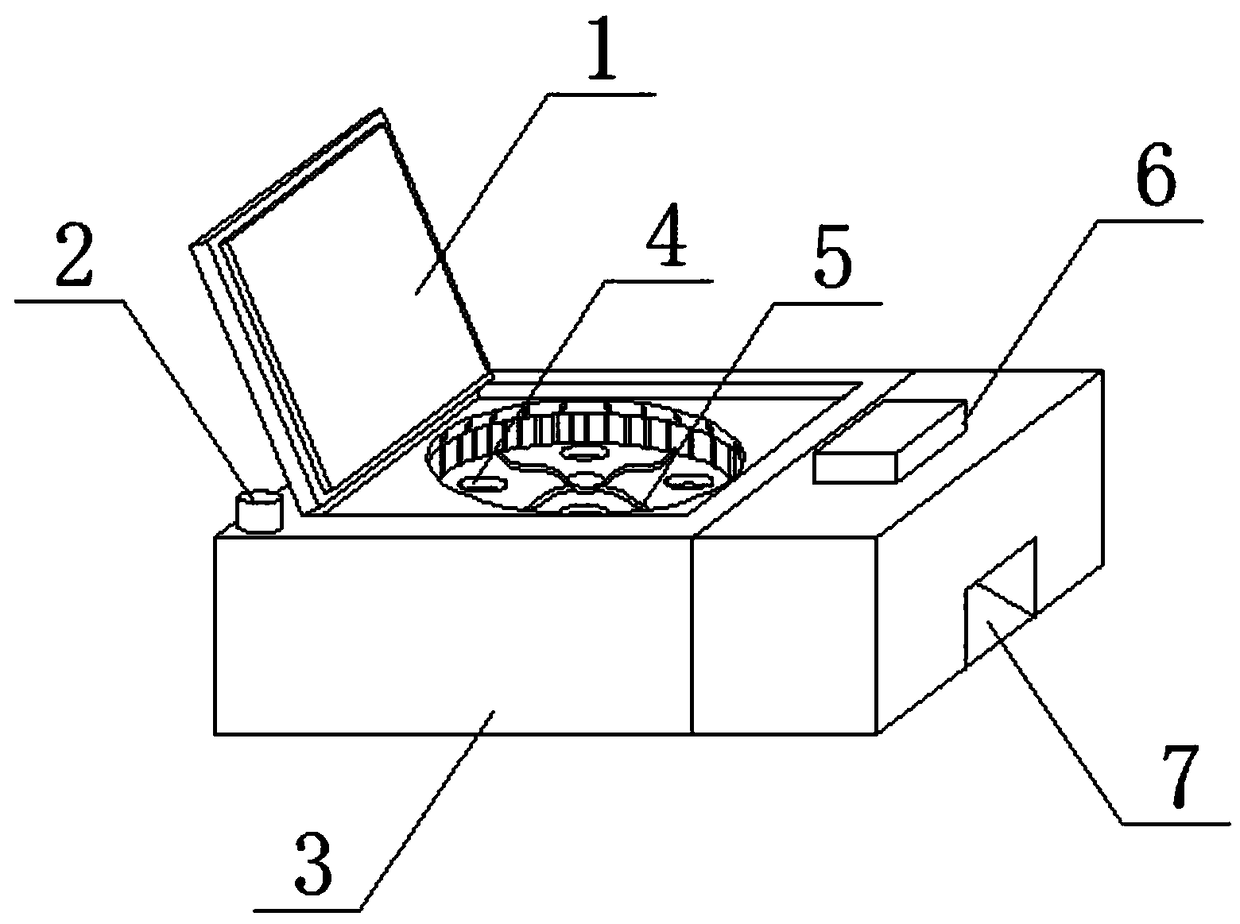 Material surface sludge cleaning device for chemical production