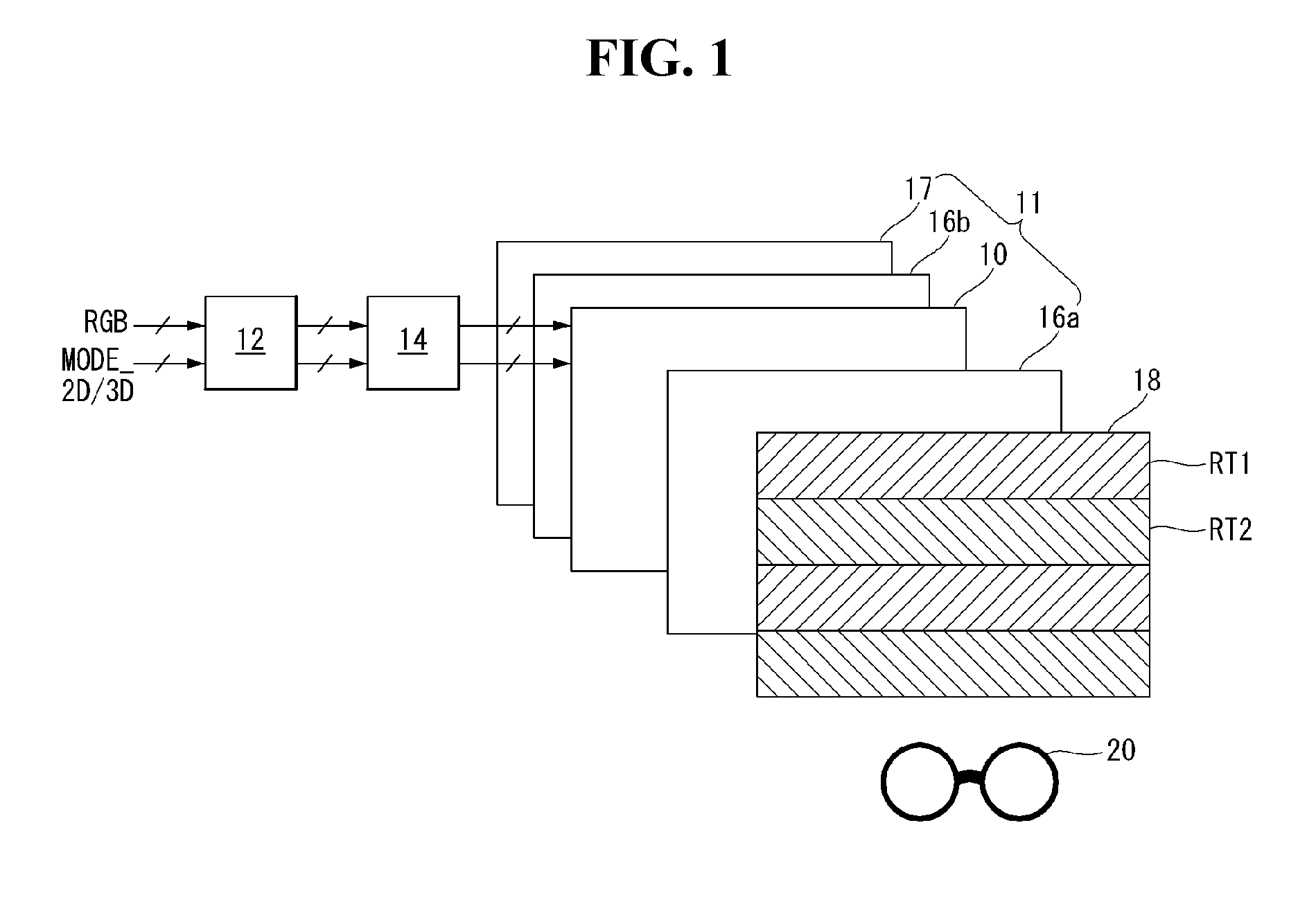 Image display device capable of implementing 2D image and 3D image and driving method thereof