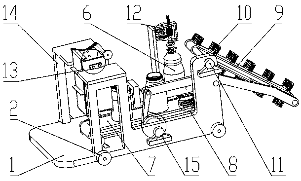 Garbage collection and disposal device for sea surface garbage concentration area