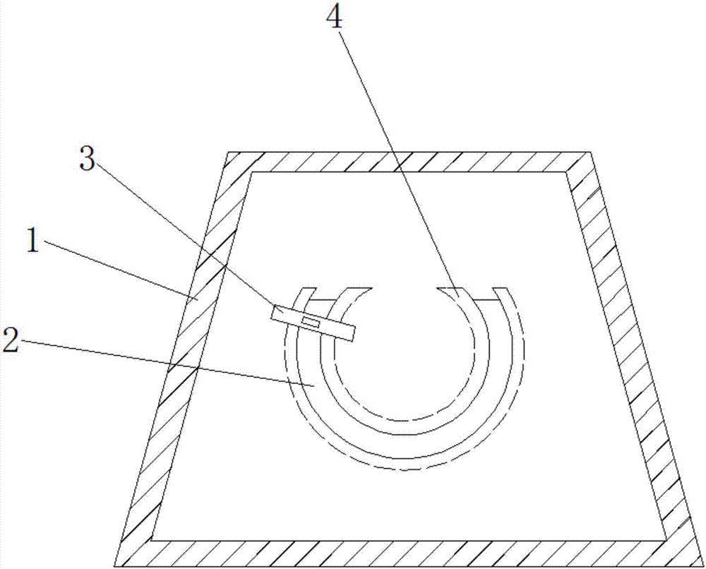 Cutting tool for semi-annular anti-counterfeiting mouth of ceramic wine bottle