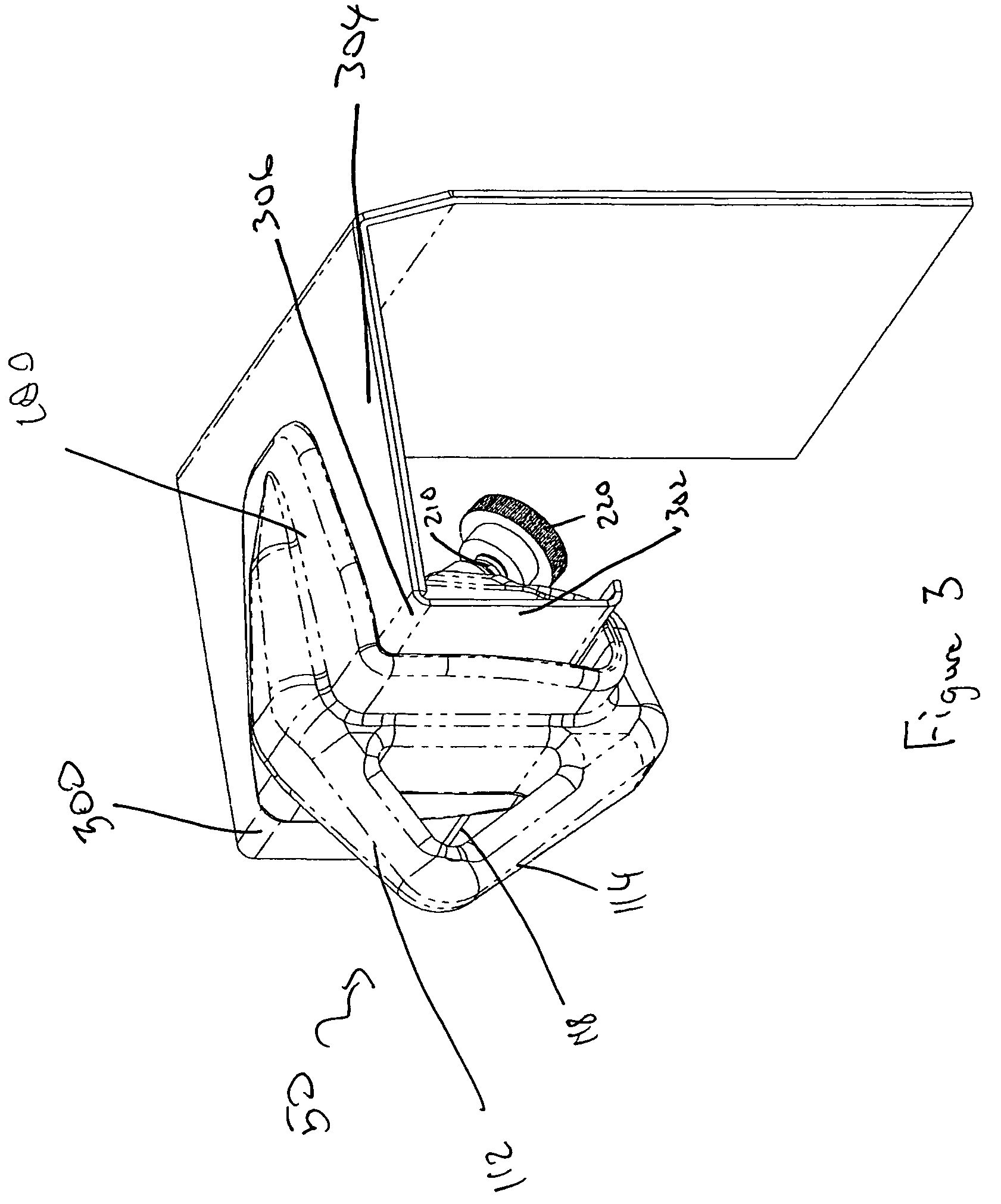 Vehicle bed tie down device