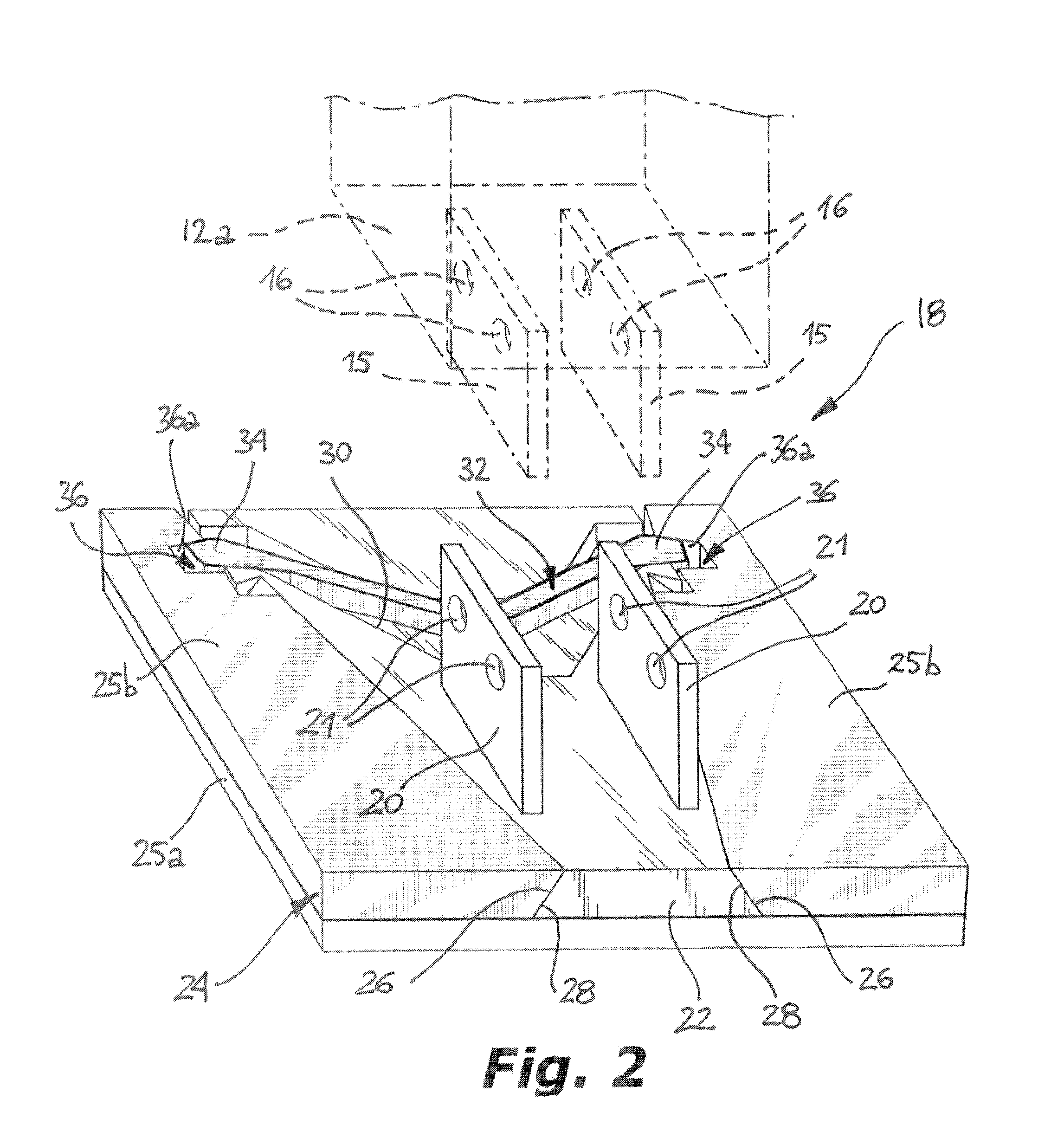 Quick coupling device for connecting a tool to a handling equipment, such as the arm of an excavator